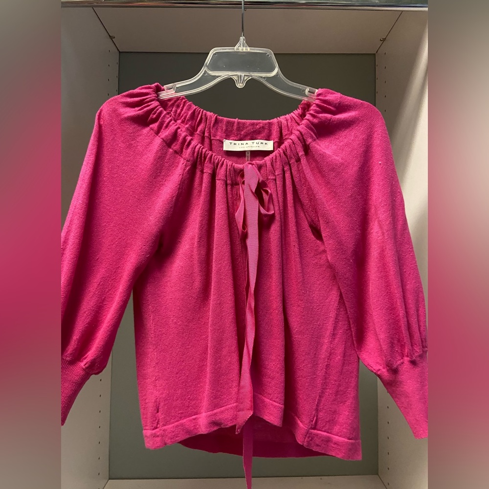 Hot pink Trina Turk shirt